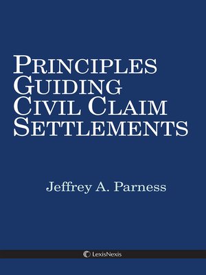 cover image of Principles Guiding Civil Claim Settlements